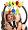 YELUFT Kinderwagen Baby Spielzeug für Babys Aktivitätsspirale Hängespielzeug Babybett Spielzeug Babyspirale Plüschspielzeug für Kleinkinder Jungen Mädchen von 0 3 6 9 12 Monaten