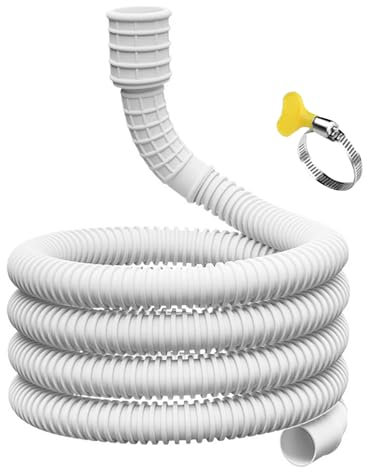 Air Conditioner Drain Hose, 3/4 M Ablaufschlauch Für Mobile Klimaanlage, Ø 16/25mm(Zuschneidbar), Kondensat Abflussschlauch Mit Verbindungsclip, Für Die Meisten Luftentfeuchter Und Klimaanlagen