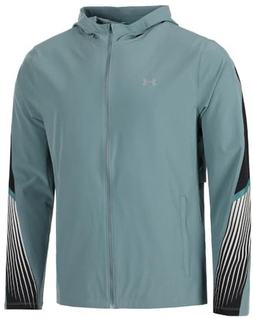 Under Armour Velociti Storm Hooded Laufjacke Herren blaugrau - Blue L