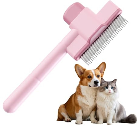 Katzenkamm, feine Zahnbürste mit ergonomischem Griff – Kamm für Haustiere