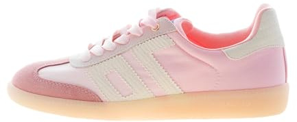 Back 70 Damen-Sneaker Ghost Degradé aus Stoff und Wildleder Rosa und Weiß