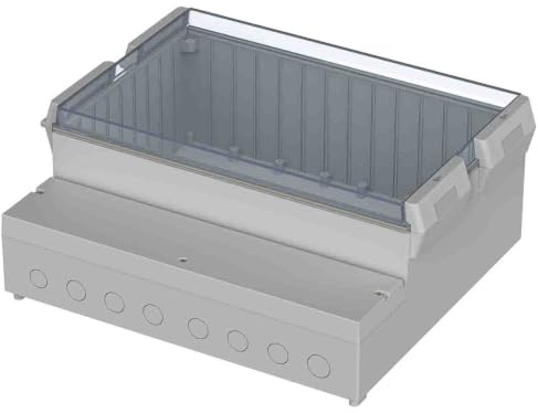 Bopla RegloCard-Plus ABS, Polycarbonat Wandanschlusskasten Hellgrau IP54 Transparente Tür, HxBxT 257 mm, 217 mm x 132.5