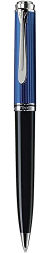 Pelikan Kugelschreiber Souverän 805, Schwarz-Blau, hochwertiger Drehkugelschreiber im Geschenk-Etui, 933689