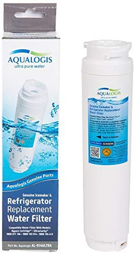 Aqualogis Kühlschrank Wasserfilter Ersatz kompatibel mit Bosch Ultra Clarity 644845, Neff Miele 740560, 00740560, 9000194412, REPLFLTR10, Bypass Cartridge