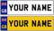 GB Flag Union Jack Personalised Waterproof Self-Adhesive 14 x 4 cm Number Plate Stickers for Childrens Kids Ride on Car, Bike, Bedroom Doors, Wheelchair, Mobility Scooter by Ellis Graphix