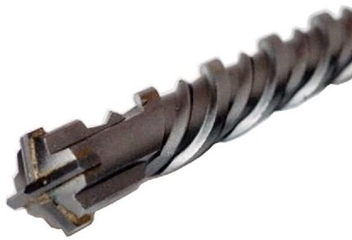 WERKON SDS Plus Betonbohrer 25 x 600 mm, Hammerbohrer für Stein, Mauerwerk | Vierfachschneide aus Hartmetall, Doppelwendel für Bohrmehlabtransport, Arbeitslänge 540 mm, für Beton, Putz, Ziegel