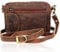 Corno d´Oro Handgefertigte Umhängetasche Herren Klein Leder I Premium Handgelenktasche Echt Leder für Mini Tablet bis 8 Zoll I Herrenhandtasche zum umhängen Ledertasche Taupe