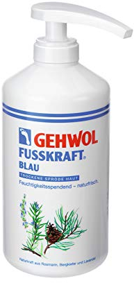 GEHWOL Fusskraft Blau, Trockene Spröde Haut, Fußcreme, 500 ml