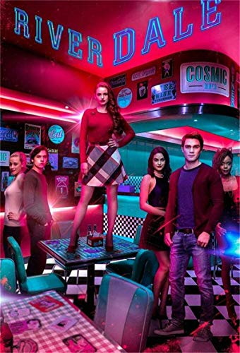 WANGZHIYUAN (19.7x27.6inch) DIY 5D Diamond Painting Kit, Filmplakat Riverdale Runde Strassstickerei, handgefertigte Geschenke für Erwachsene und Kinder