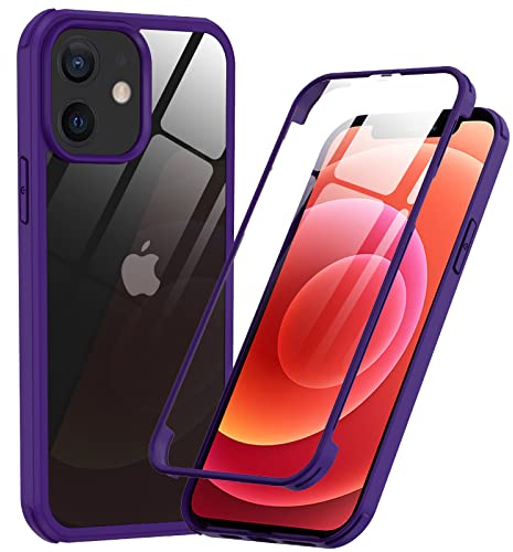 Phoneaura für iPhone 11 360 Grad Schutzhülle für iPhone 11 Handyhülle; iPhone 11 Hülle mit Folie und iPhone 11 Schutzglas, Komplettschutz 11 (VORNE+HINTEN)