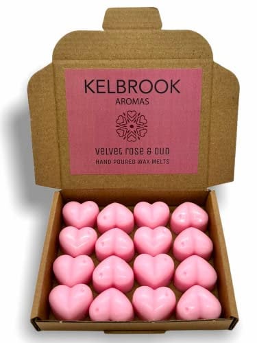 Wax Melts - Velvet Rose and Oud | 16 Pack | Strong Scented | Made in The UK | Plastic Free | Vegan