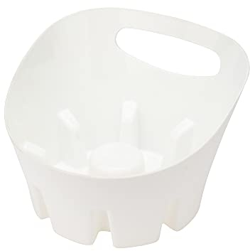 JS Jackson Supplies Universal White Plastic Drip Tray for Toilet Plunger