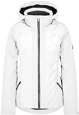 Ziener Damen TARIS Ski-Jacke | Primaloft, wasserdicht, PFC frei, white, 44