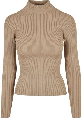 Urban Classics Damen Ladies Rib Knit Turtelneck Sweater