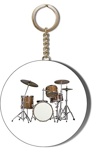 Gift Insanity CHAMPAGNE CLASSIC DRUM KIT 55mm KEYRING BOTTLE OPENER