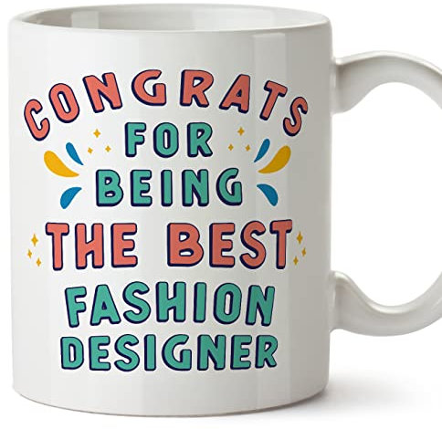 MUGFFINS Fashion Designer Mug - in English - Congrats for Being The Best - Funny Gift for Colleagues - Ceramic 11oz Mug