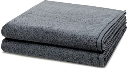 Ross - 2 teiliges Frottier-Set - Sensual Skin (2 X Duschtuch im Set) - 500 g/m2 - Baumwolle - Walkfrottee - saugstark - weich und flauschig - Anthrazit