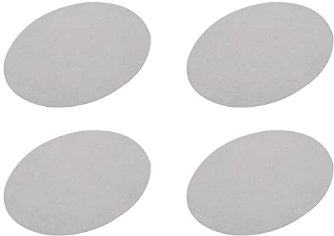 sourcing map 4 Stück Ellbogen Knie Bügeleisen Stoff Patche Reparatur Oval Helle Grau für Kleidung Handwerk Reparatur Kit Rucksack Schuhe Dekoration