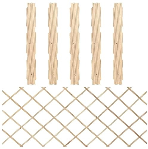 vidaXL Clôtures en treillis 5 pcs Bois de sapin massif 180x80 cm, Twee zetels