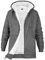 CityComfort Felpe con Cappuccio da Donna, Felpa Donna Invernale con Zip Foderata in Pile Sherpa, Abbigliamento Caldo e Morbido, 2 Tasche, S-XL (Grigio Scuro, M)