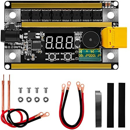 Muuisndjaq GX591 8-24V Spot Welder DIY Kit 99 Gears Power Adjustable Mini Spots Welding Machine Control Board for Welding 18650