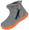KVbabby Barefoot Scarpe Invernali Bambini Ragazzi Caldo Stivali da Neve Comode Impermeabili Stivaletti,grigio-A,31 EU