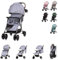 Chipolino 2 in 1 Kinderwagen April, bis 22 kg, klappbar, Vorderräder gefedert, Farbe:silber