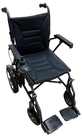 33lb Foldable Electric Wheelchair 2.4 Stones Super Lightweight Folding Power Chair 15 KG Mobility Chair Remote Control 20 ah Battery 6 KMPH 360W (2 X 180W) Dual Motor Aluminium Frame