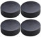 Offizielle Hockey-Pucks,Trainings-Hockey-Pucks,Offizielle Verordnung 4 Stück klassische Trainings-Hockey-Pucks | Durchmesser 3 Zoll, Dicke 1 Zoll, Eishockeyzubehör für Teichhockey, Rollhockey