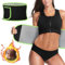 ACWOO Bauchweggürtel Herren Damen, Hula Hoop Gürtel, Waist Trimmer, Fitness Gürtel Verstellbarer, Bauchgürtel Neopren Nano Silber, Sweat Belt Waisttrainer, Rückenbandage, Sportgürtel(Grün)