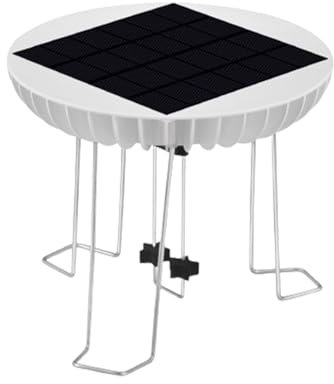 Fontaine solaire pour bain d'oiseaux, agitateur d'eau pour bain d'oiseaux, Fontaine de bain d'oiseaux à énergie solaire en acier inoxydable, Décoration attrayante d'étang de jardin, goutteur de bain d