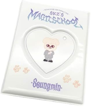 SKZOO Fotokartenhalter SKZ's Magic School Ordner mit Schlüsselanhänger Stay Foto Album Foto mit 16 Innenseiten, Postkartenhalter, Buchhüllen (Seungmin)