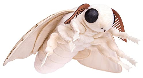 lilizzhoumax Motte Plüschtier 25.6, Simuliertes Tier Seidenmotte, Kawaii Insekt Spielzeug für Wilde Tiere, Geschenk für Freunde und Kinder