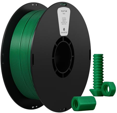 kexcelled ABS Filament 1,75 mm, 3D Drucker Filament, Hochhitzebeständiges und Langlebiges, Maßgenauigkeit +/- 0,03 mm, 1 kg Spule (2,2 lbs), Tiefgrün