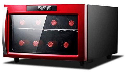 CASEGO Refroidisseur à vin, réfrigérateur à vin Blanc et Rouge, Refroidisseur à vin de comptoir, Mini réfrigérateur à vin Compact autoportant, capacité de 8 Bouteilles