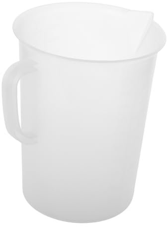 LALADEFIEE Oil Measuring Cup Engine Oil Compatibility Large Capacity Jug for Automotive Use Plastic Measuring Cup Pitcher