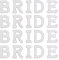 PH PandaHall 4 Sets Pearl Letter Patches Bride Iron On Letters Patches White Pearl Rhinestone Letter Patches Wedding Letter Patch Pearl Letter Appliques for Fabric Shirts Crafts Clothing Repairing
