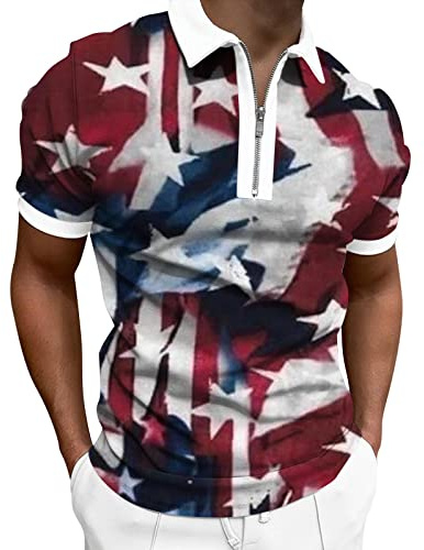 Mens Polo Shirts Long Sleeve Contrast Color Shirt Patchwork Tee Golf Tennis Tops Gym T Shirts Men Cotton Mens Black Polo Shirts 5XL Mens Swimming Jammers with top T-Shirts (White, XL)