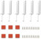 COZERI 6 Stück Drucktüröffner Push to Open Türöffner, Softclose Nachrüsten Türdämpfer für Schranktüren, Magnetische Schranktür Dämpfer mit Schrauben und Klebepads, Für Schränke und Türen