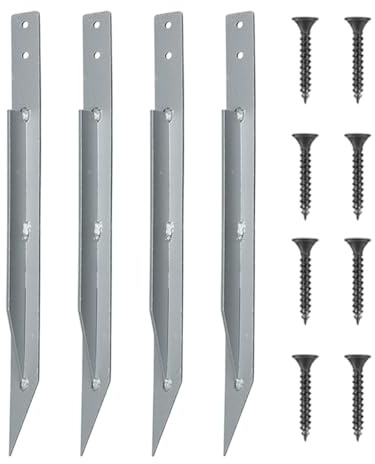 Ancore Set Swing - Kit Di Ancoraggi Portatili | Ancoraggi Di Terra In Metallo Heavy Duty con Vite, Accessori Hardware Di Legatura Trampolino Multiuso per Accesso