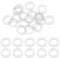 sourcing map Lot de 20 rondelles plates M6 en silicone - 6 mm x 10 mm x 1 mm d'épaisseur - Œillets unis en plastique - Pour tuyau d'eau, blanc