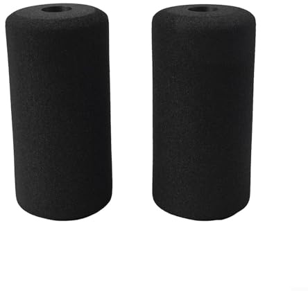 Lot de 2 coussinets de rechange en mousse haute densité pour bancs de musculation et machines à boucler les jambes (2 pièces, 160 mm)