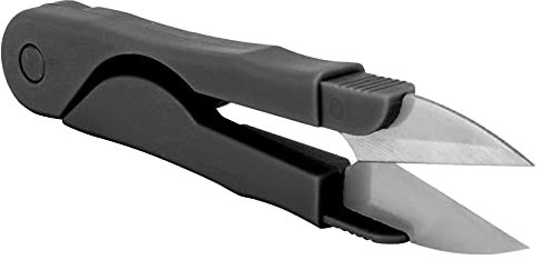 Snip de Fil en Acier Inoxydable, Mini-outil de Ciseaux de Couture en Fil Portable avec Coupe-tissu de Pêche aux Dents Ondulées en U avec Couvercle pour la Broderie de (Sucking de