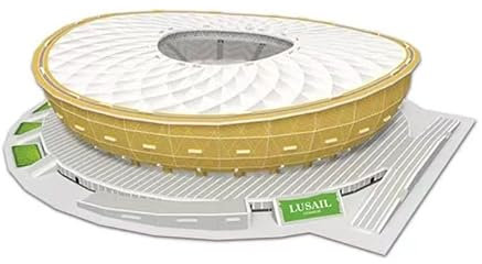 Puzzle 3D modèle de jouet de construction à faire soi-même, cadeau commémoratif for les fans de football, puzzle 3D de la Coupe du monde de football – Modèle de stade de football 2022 | Kit de maquett