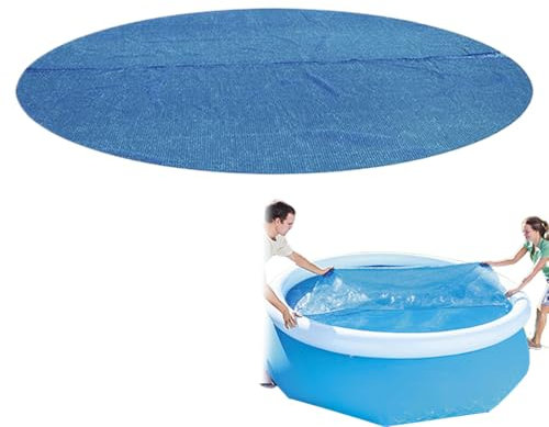 Cubierta de alberca, Impermeable, Redonda/Rectangular, Cubierta Solar para Piscina, película de Aislamiento térmico Plegable, Cubierta Solar a Prueba de Polvo, Manta térmica para para el