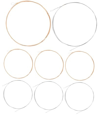 Abaodam 8pcs Mandolin Strings Phosphorized String for Mandolin Instrument Extra Light