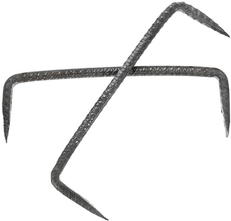 TEHAUX 2 pezzi Chiodi Doppia Punta per Fissaggio Pesante Unghie di Fissaggio Resistenti per Legno e Materiali da Costruzione