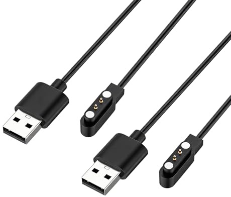 2 Pièces Chargeur Montre Connectée USB Magnétique pour Ice-Watch Ice Smart 2.0, Câble de Charge de Remplacement, Câble de Recharge Smart Watch Montres Sportives et Accessoires Électroniques