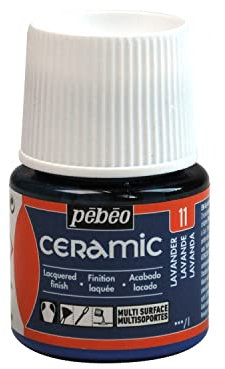 Pebeo - Ceramica - Colore opaco per terracotta, ceramica - Flacone da 45 ml - Lavanda