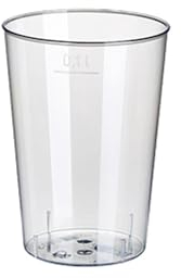 1000 Trinkbecher, PS 0,1 l Ø 5,5 cm 7,5 cm glasklar Plastik